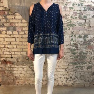 The Limited Cold Shoulder Peasant Top